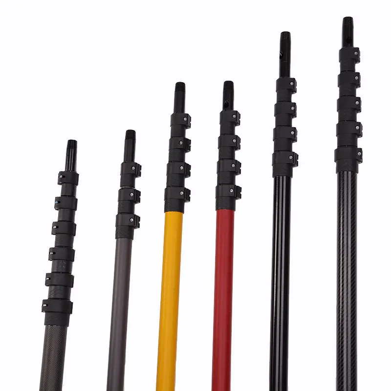 strong outdoor carbon fiber extension tarp  telescopic tent pole flexible fiber glass tent poles carbon fiber pole