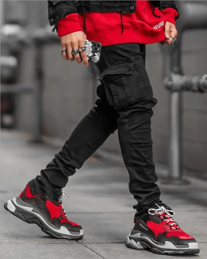 Wholesale men jeans pants high quality demin jeans men boys pants&trousers black pants