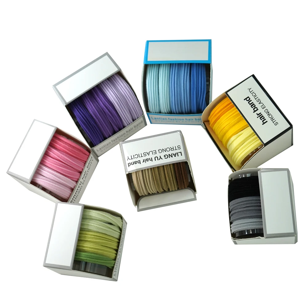 Bsci Audited Factory  Popular 5CM Gradient Ramp Recycled nylon No Damage High Stretch Hair Ties