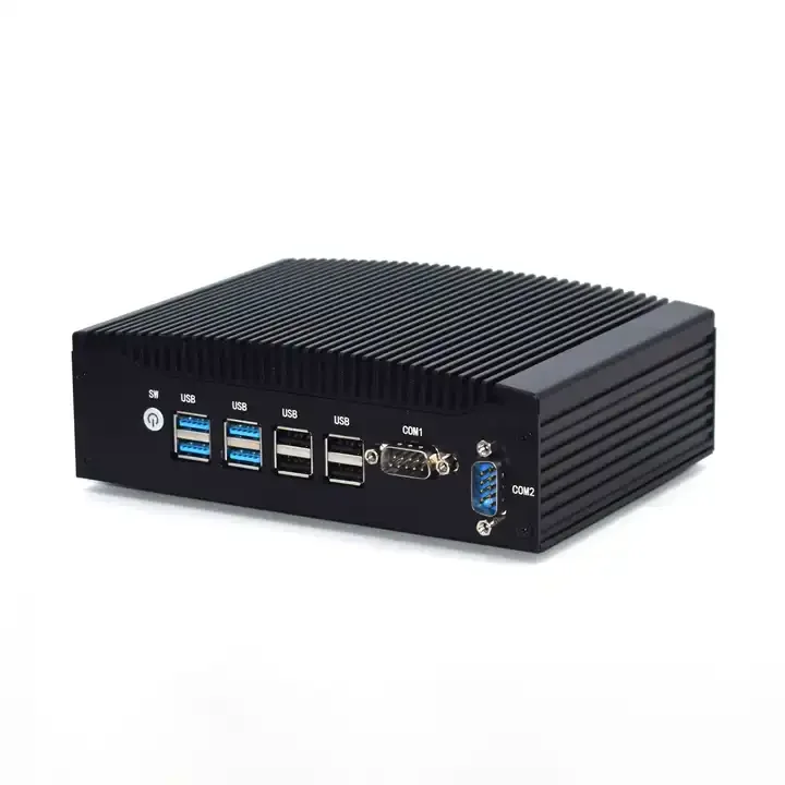Fanless Mini Pc Core i5 i3 i7 Computer Dual Lan with rs232 com WIN 10 HD FP1 9pin WOL Auto Power On