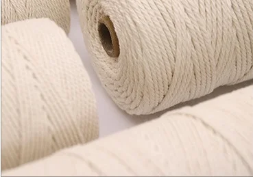 wholesale rope  cotton polyester blended  natural white macrame rope