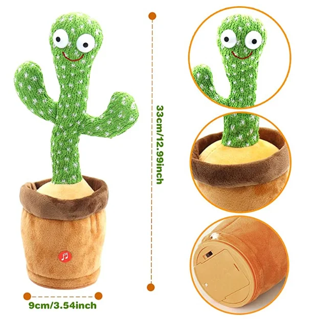 Wholesale dancing cactus Singing Dancing Cactus Toys Soft Plush Electric Toys Stuffed Toy
