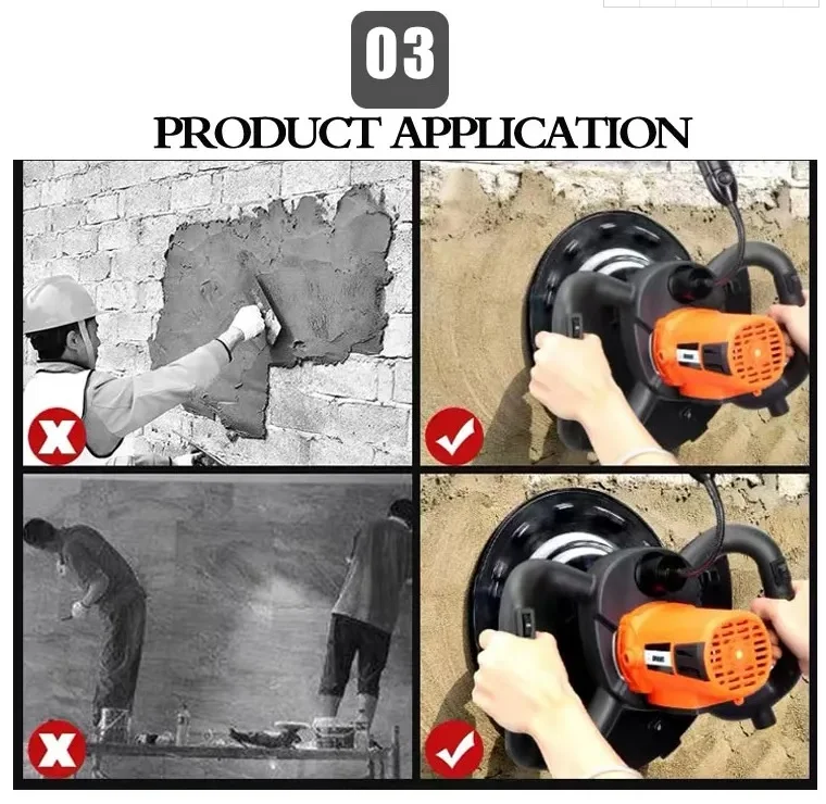 Automatic Wall Polishing Machine New Condition Cement Hand Smoothing Drywall Sander with Handle Rendering Machines