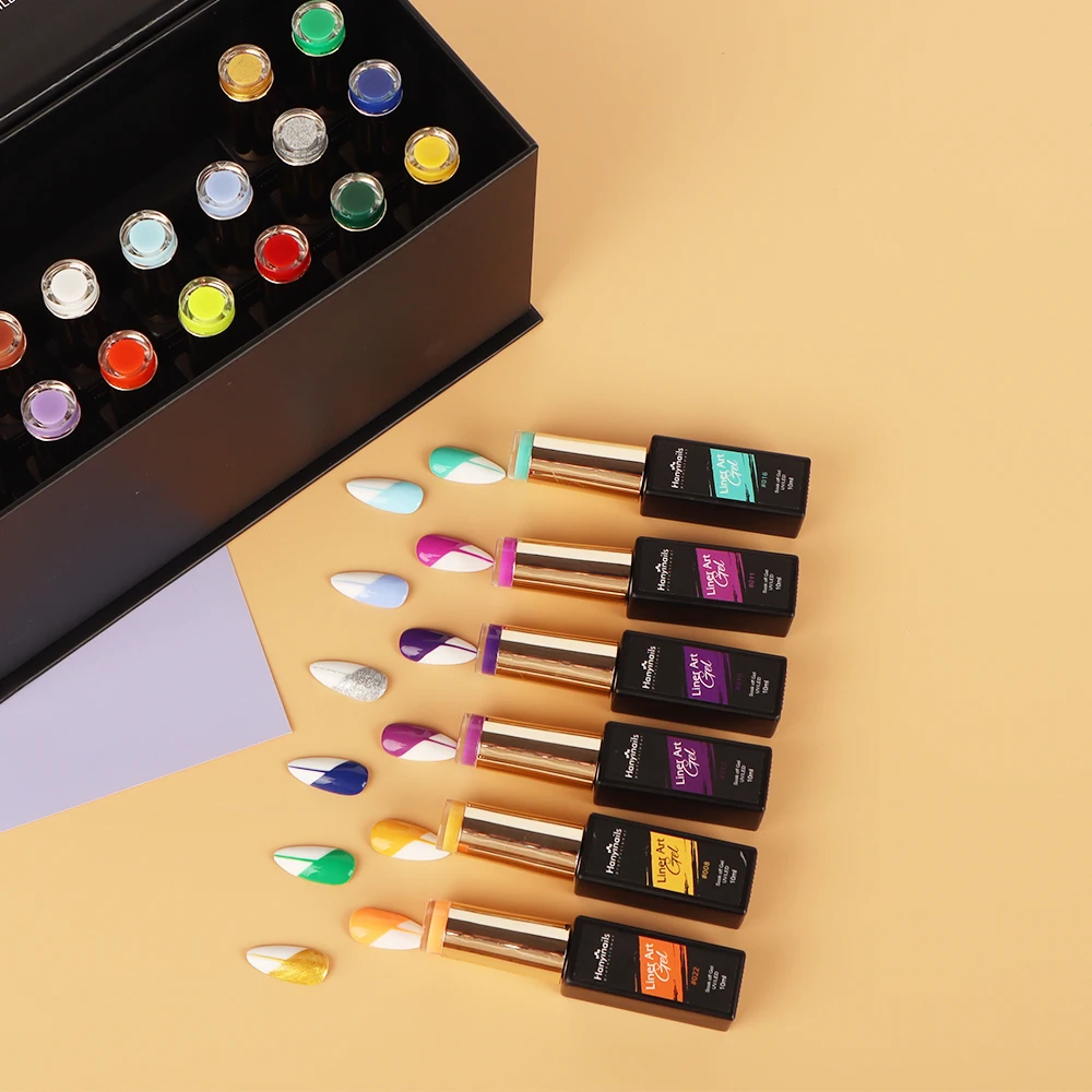 Nail Products Suppliers Private Label 24 Colors Custom Gel Liner Kits Nail Art Platinum Painting UV Gel Polish Set