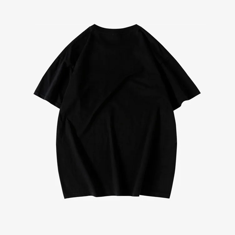 Heavyweight Pocket Short Sleeve Japanese Solid T-shirt For Men And Women