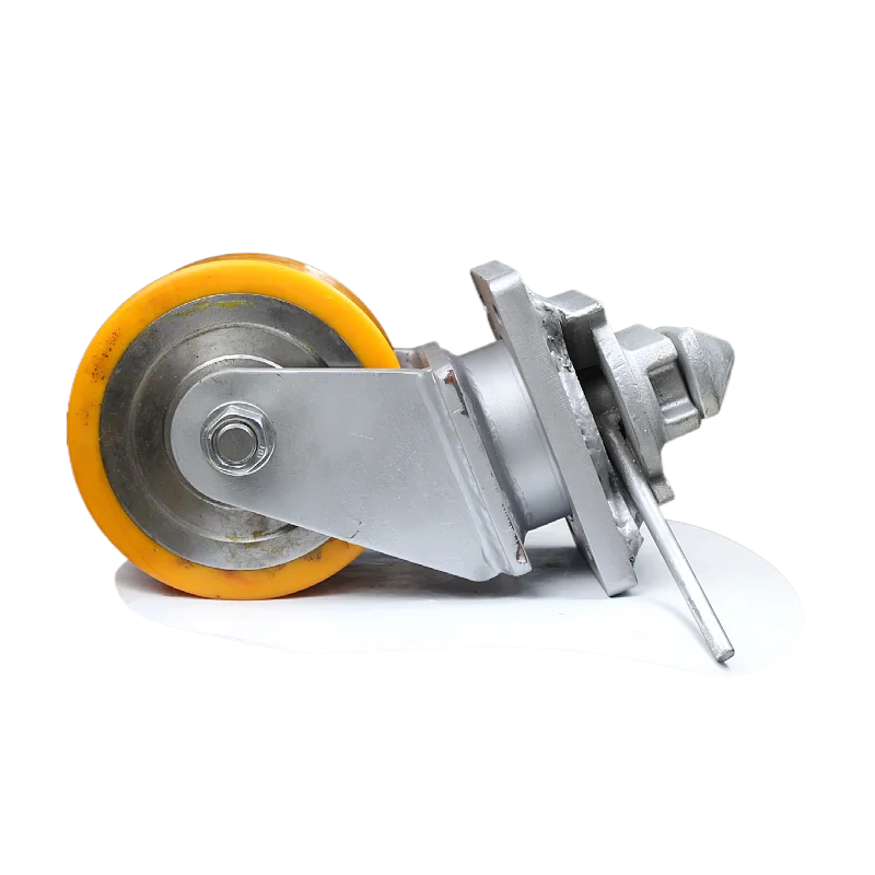 8*4 inch heavy duty double locked caster wheels ISO shipping container 5 ton industrial caster wheel
