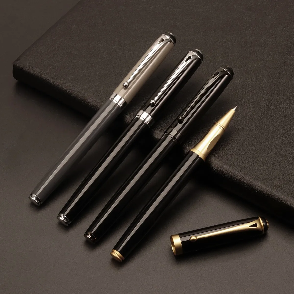 Delaiwen Wholesale Business Gift Advertising Metal Pen New Design Creative Roller Pen Novelty Ballpoint Pens for Promotion