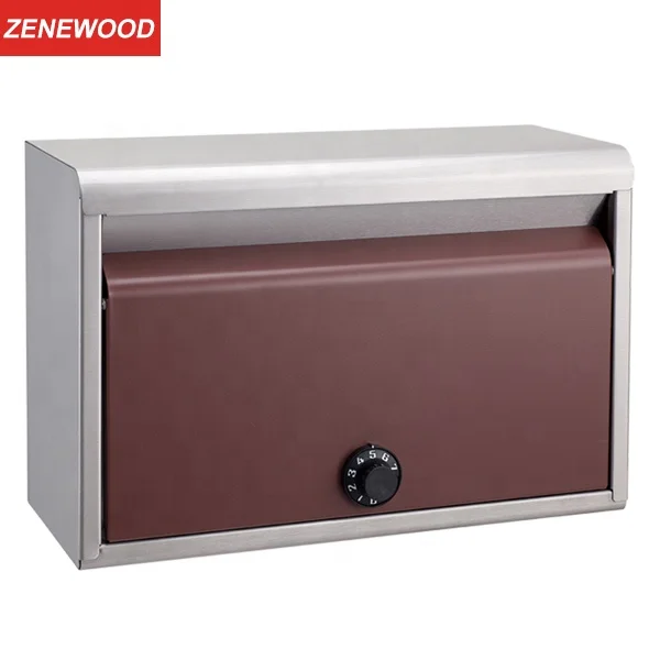 Classic Japanese Style  wall mounted  residential apartment decorated with galvanized sheet mailboxes