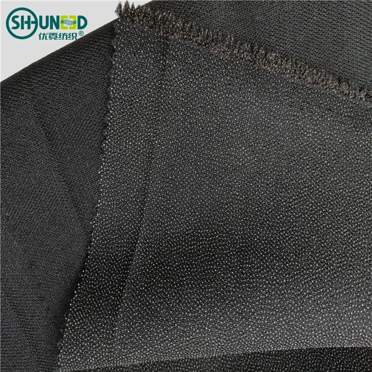 High Quality 100% Polyester 120gsm Woven Fusible Twill Interlining for Women and Men Suit