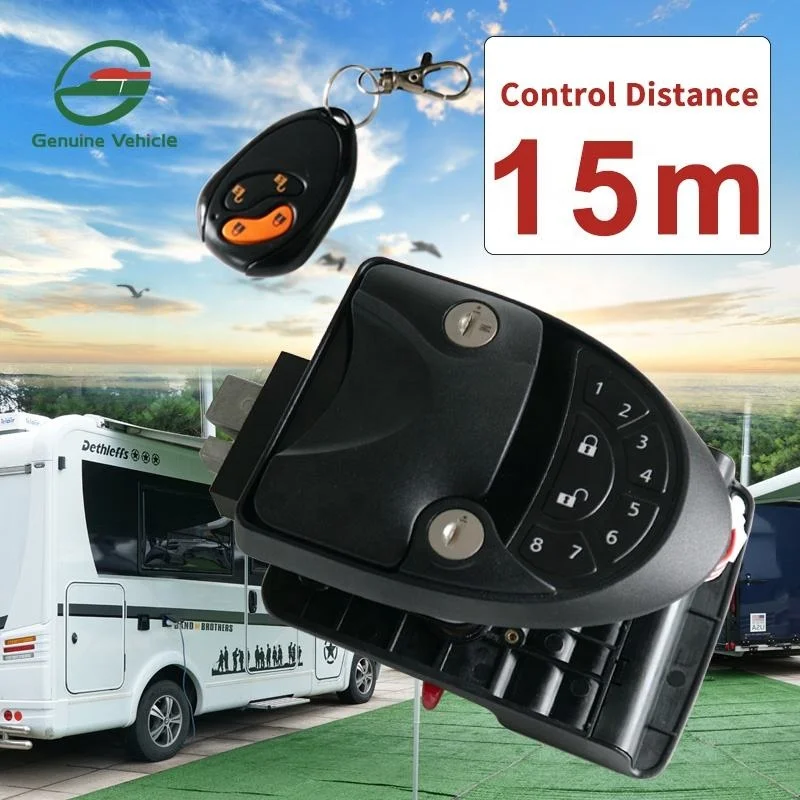 Genuine Vehicle Smart Card Control Remote Open latch Camper RV Front Door Digital Electronic Lock With 2 Keys