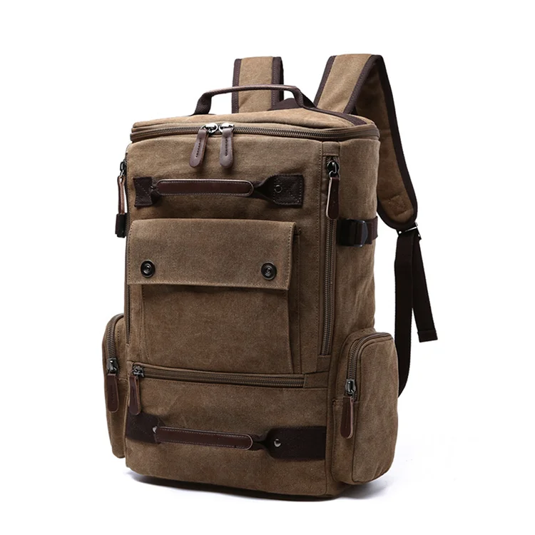 Multi Functional Canvas Large Capacity Travel Hiking Backpack Laptop