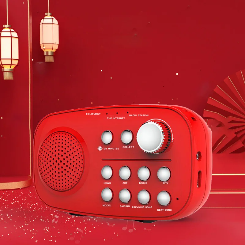 The new WIFI Internet radio supports TF card BT wireless listening full-band speakers  portable speakers wifi radio