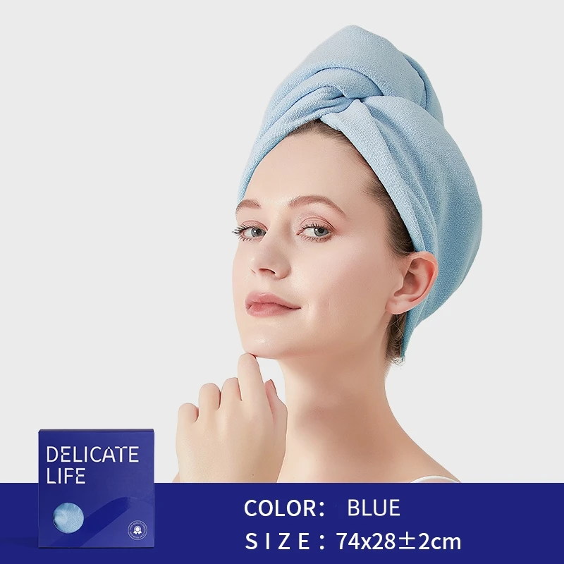 5A Anti-Bacteria Super Absorbent Quick Dry Hair Turban Spa Bathing Microfiber Hair Drying Towel Wrap