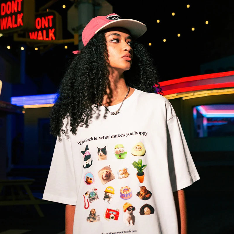 Latest Women Baggy Oversized 100% Cotton Drop Shoulder Funny Graphic Streetwear Sports Quick Dry Men T-Shirt