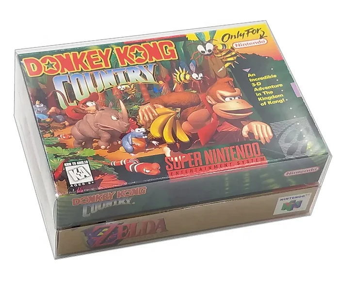 Retro gaming box, Funko pop pet case box, Nintendo PET protector