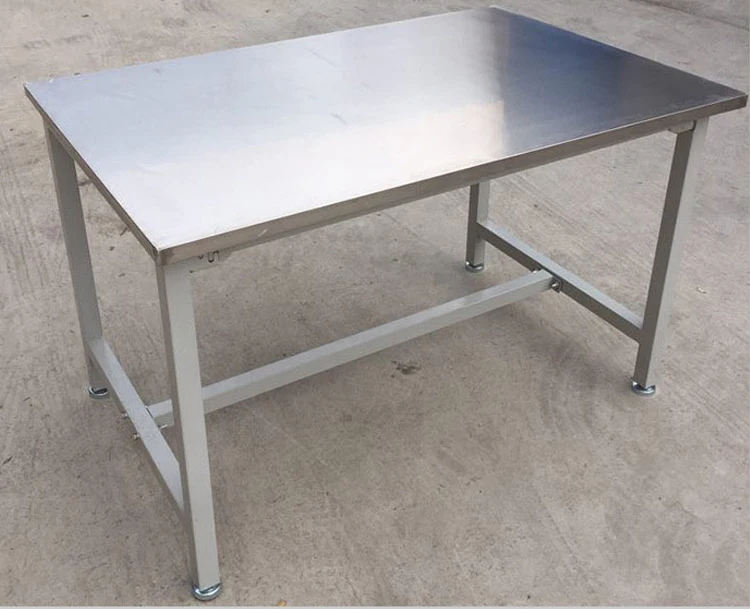 Food preparation work table fish cleaning stainless steel work bench 201/304 worktables