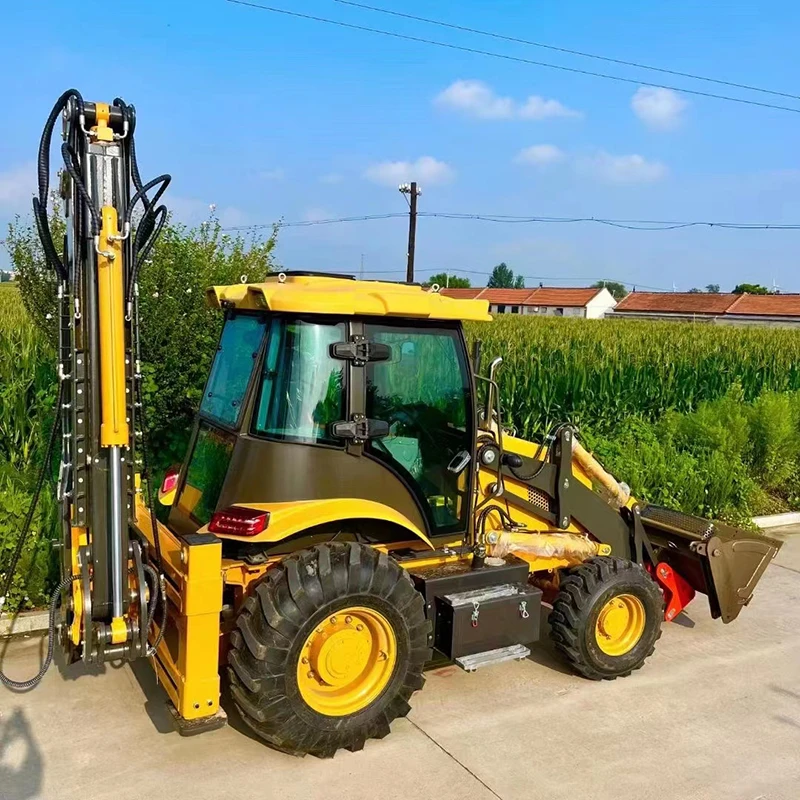 China new euro 5 engine backhoe loader 1 ton 1.5 ton 2.5 ton backhoe excavator loader 4x4 with price