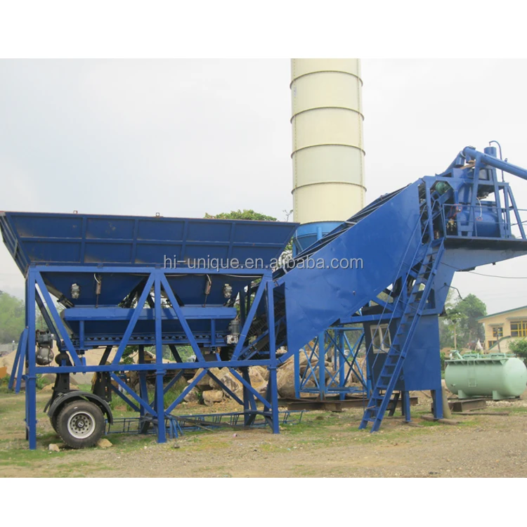 Factory price fully automatic portable YHZS60 60M3/h concrete batching plant for sale