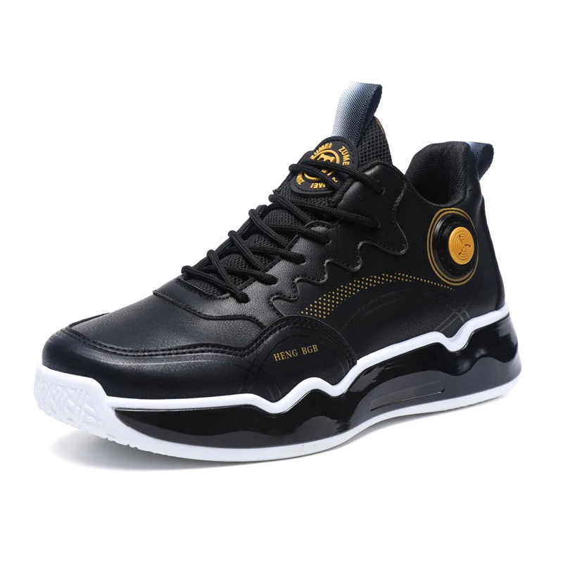 Sports Shoes Basketball Custom Logo Fashion Thick Sole Men Height Increasing Shoes