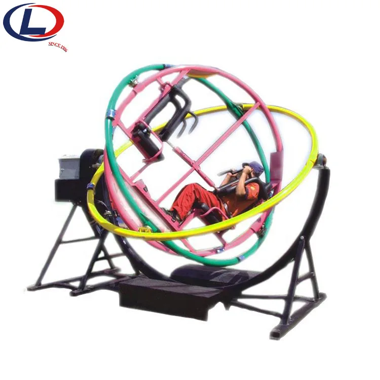 Attraction Motion Simulator Colorful Electric Human Gyroscope Space Ring Park Equipment Rides for sale