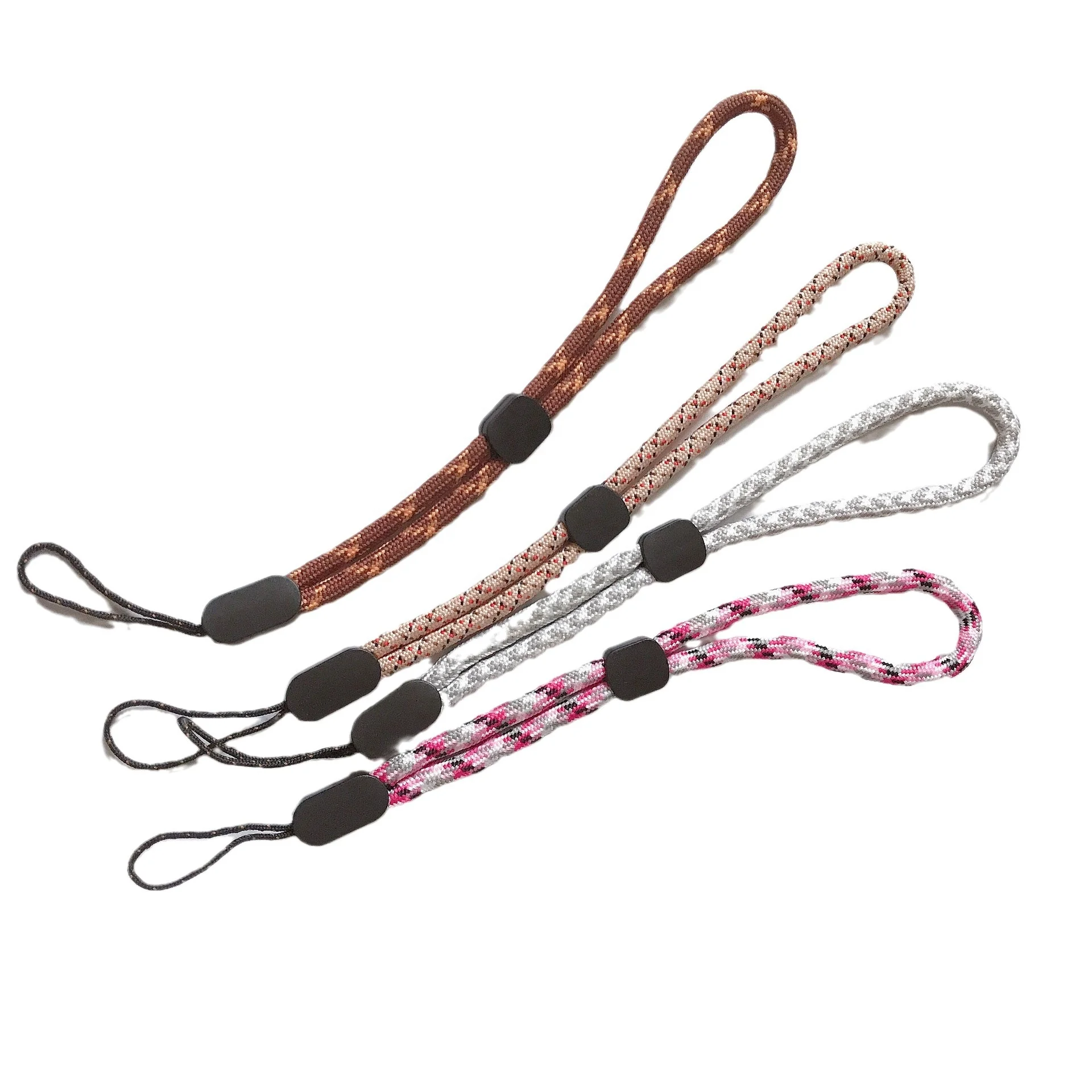 HB Wholesale Fashion Against Lost Hand Carrying Short Chain Polyester Lanyard Cell Mobile Phone Chain Wrist Adjustable Strap
