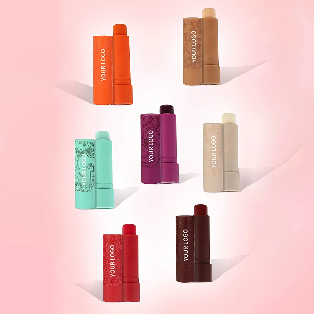 Custom Logo Vitamin E SPF30 Sunscreen Vegan Lip Balm Private Label Moisturizing Chapstick