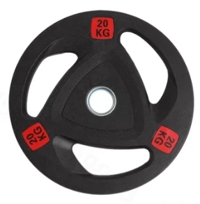 FRE Commercial gym plastic barbell sheet studio large hole 5CM hand grip three-hole  weight lifting weight fly bell plates