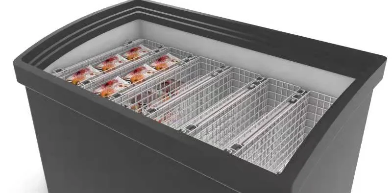 MonolithIoT Supermarket Commercial Automated Inventory Management Gravity Cargo Lane Weighing Smart Unmanned Retail Freezer