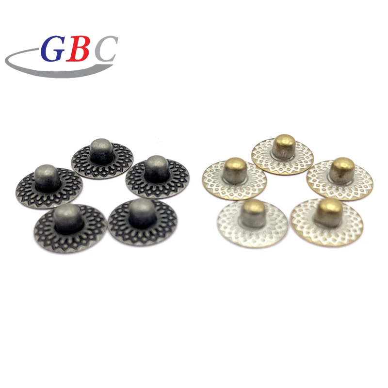 Design Logo Metal Button Rivet for Garment Accessories