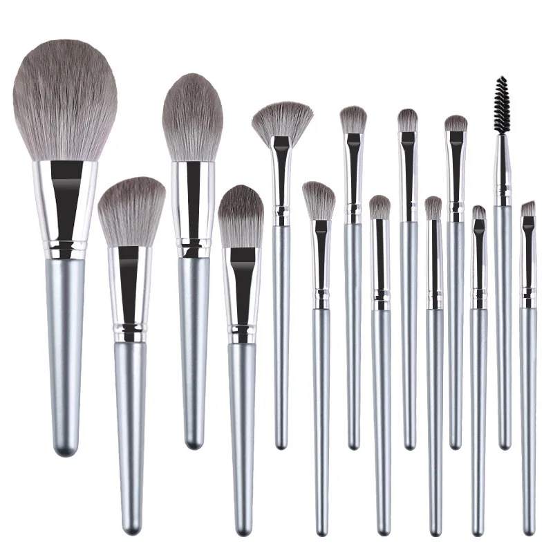 Hot Sale 14 Pcs Vegan Makeup Brush Set Professional Custom Makeup Brushes Private Label