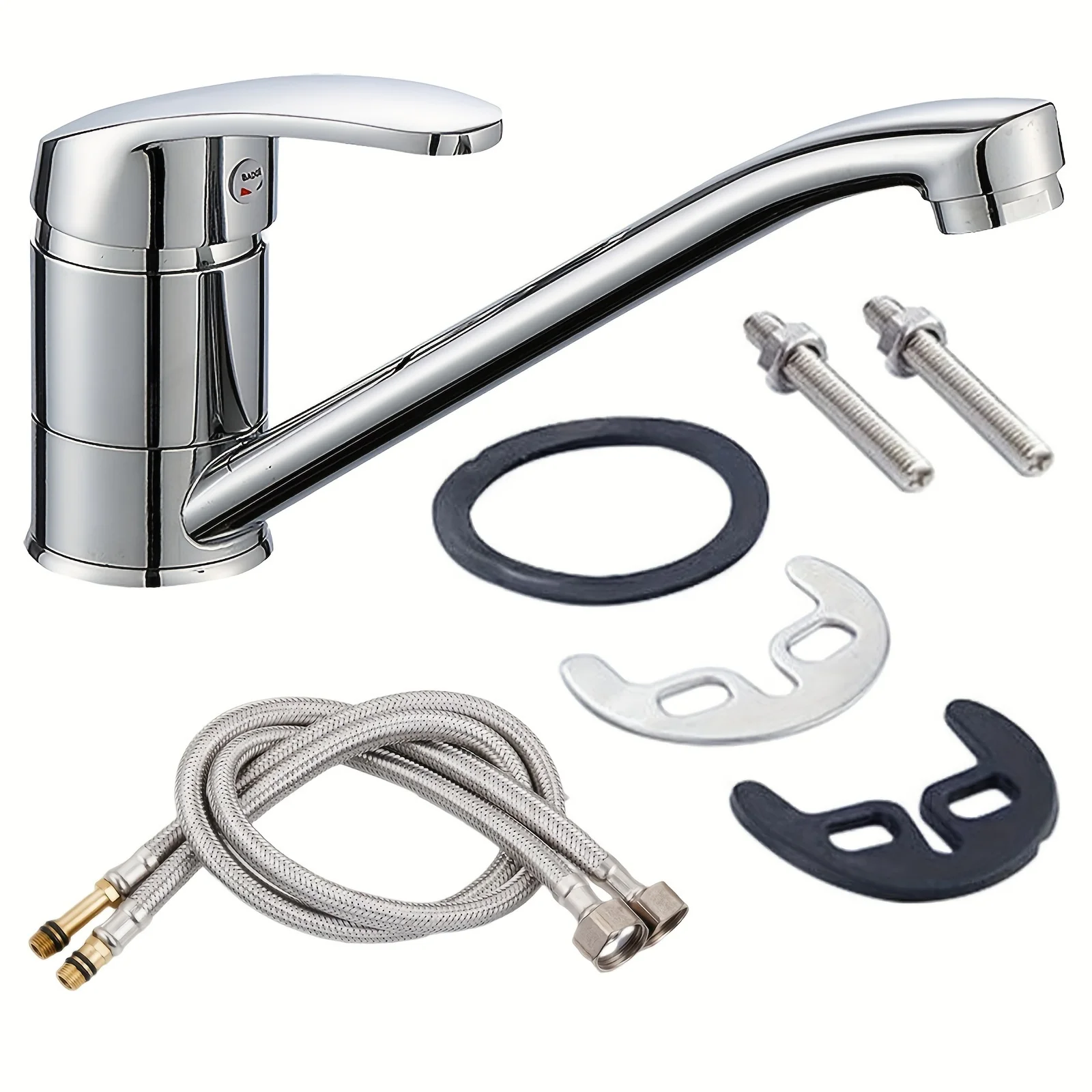 High Quality Contemporary Single-Handle Brass Kitchen Faucet Ceramic Valve Core Metered Feature Factory Direct China Cold Water