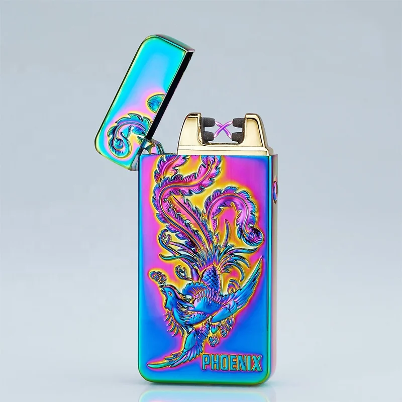Rechargeable    Double    Arc   USB   Lighter   Flameless   candle   and    Windproof   Cigarette   Lighter