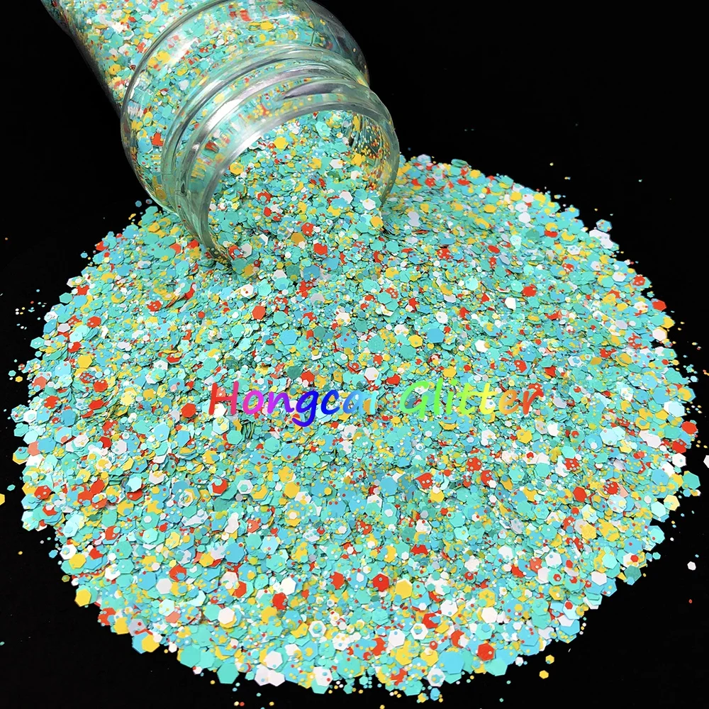 ETS01 TO ETS18 Easter Egg Series Wholesale Bulk Craft Glitter Powder Resin Body Loose Chunky Glitter