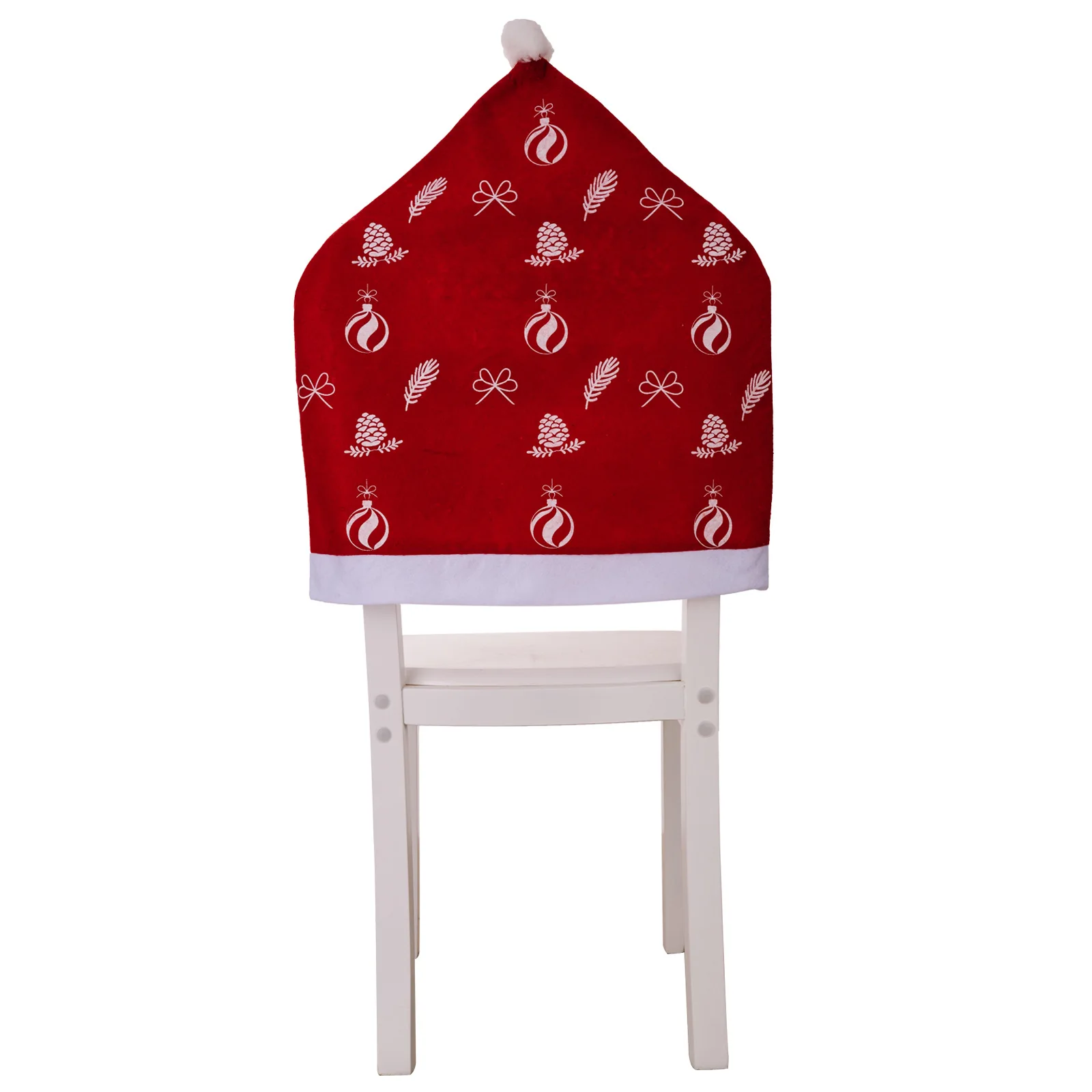Wholesale Christmas red chair cover non-woven chair cover home decoration stool cover