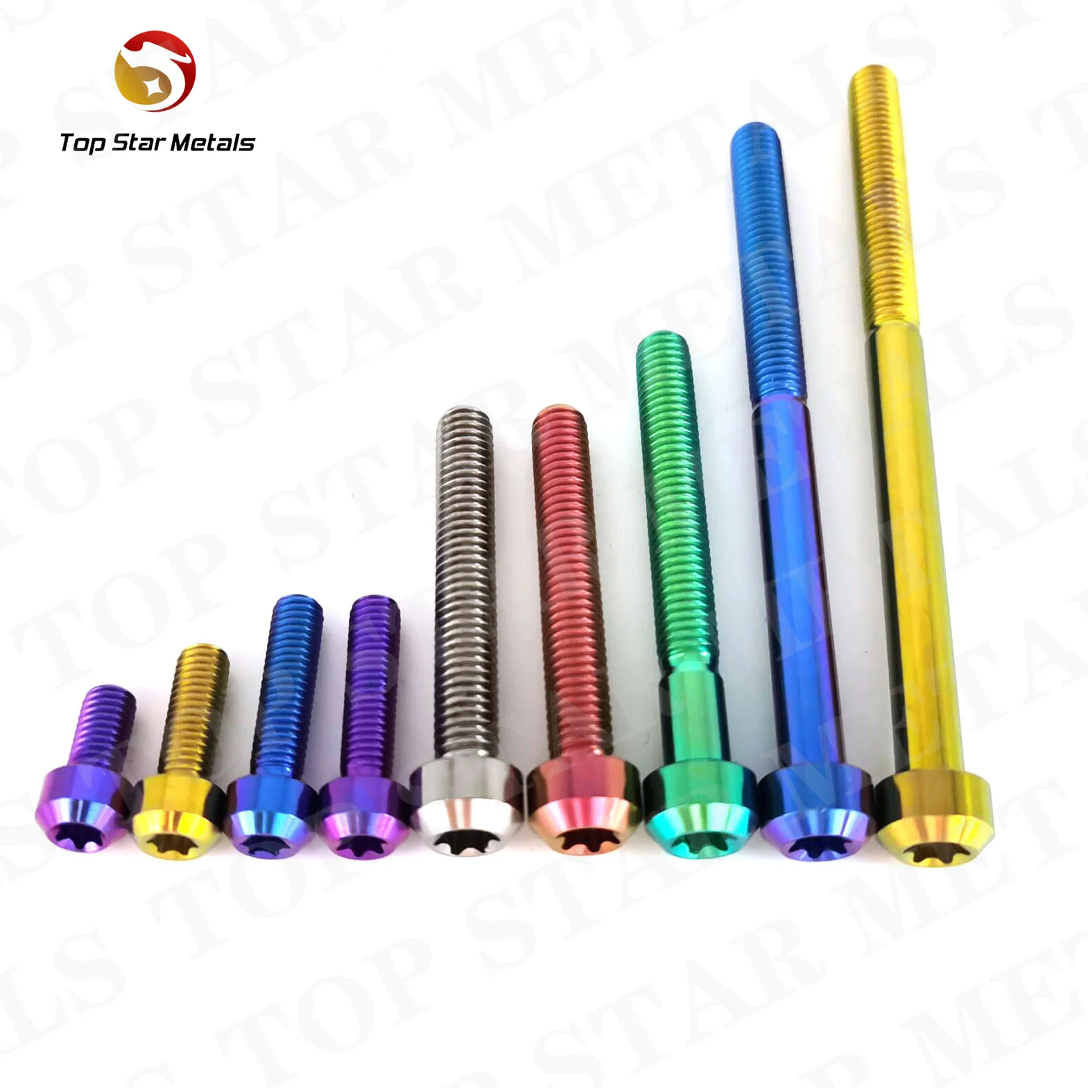 TITST Titanium Bolt M6X55/60/70/75/80/85/90mm High Performance Titanium Bolts  Torx Head BOLTS
