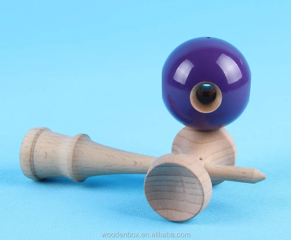 Новейшая противоскользящая матовая краска деревянная игрушка кендама для оптовой продажи