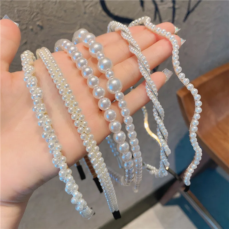 New Style Luxury Hair Accessories Sweet Headband Hair Bundle Baroque Handmade Wedding Bride Flower Hairband