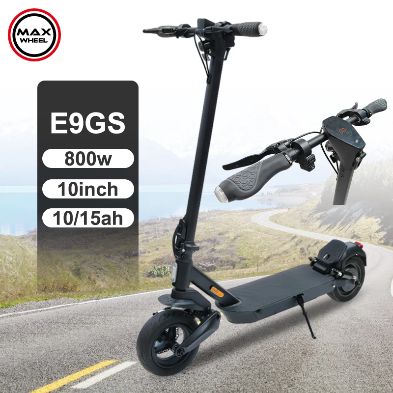 2024 new model E9GS electric scooter 500w Light weight waterproof Folding Powerful Adult 2 wheel Electric Scooter off road