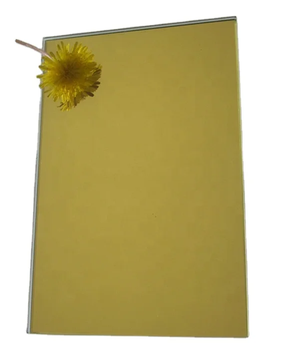 6mm Stained Golden Mirror For Wardrobe With ISO Certificated