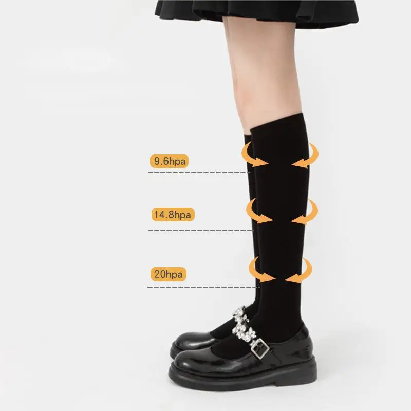 Custom Logo Compression Nurse Medical Socks for Women Men Knee Thigh High Stocking Plus Size Pressure Recovery Varicose Veins