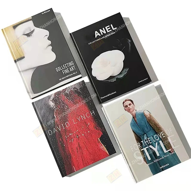 OEM Customized Decorative Books with black white text pages Printing Hardcover Service