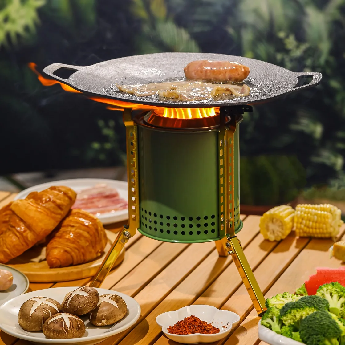 Multi fuel wood pellet camping stove cheap stove for BBQ cooking