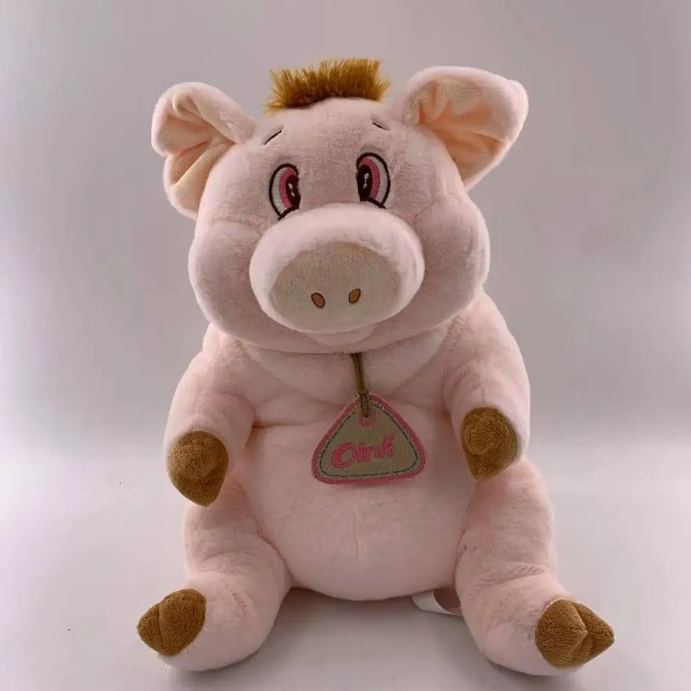 How sale Popular big bright eyes smile plush stuffed pink pig toys