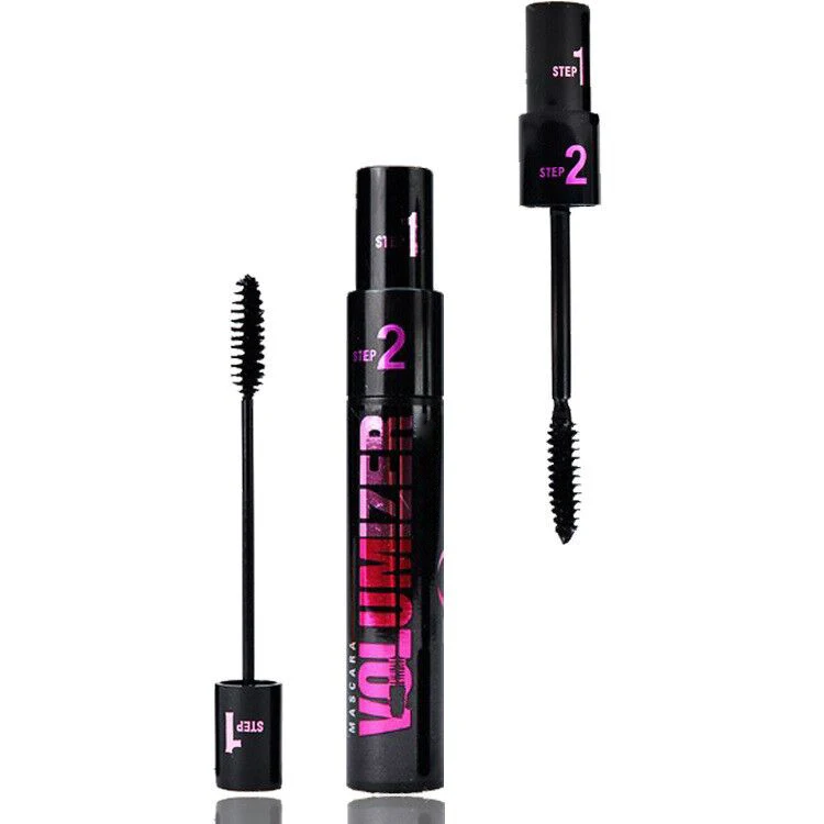 Hot Selling Private label Fast Delivery Stock Waterproof Long Lasting Volume Vegan 2 in 1 Lash Mascara