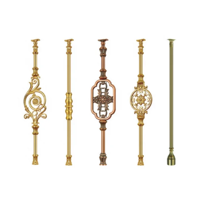 Easy Install New Design Balustrade Pillars Interior Villa Baluster Aluminium Alloy Baluster For Stair