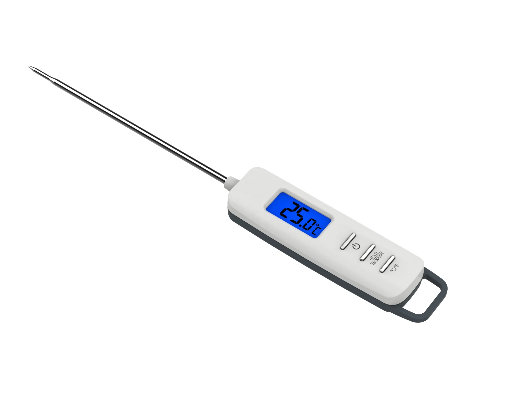 ABS LCD Backlight Display Stainless Steel Probe Kitchen Use Digital Food Thermometer