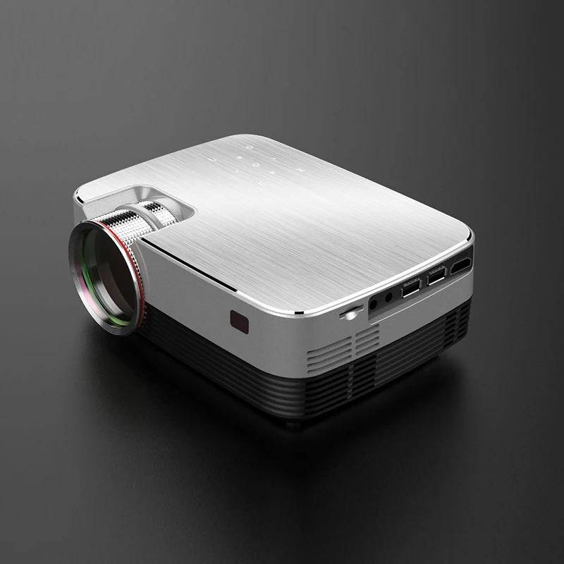Portable Home Theater 1080p 4K Full Super Clear LED Mini Projector for Home Cinema Office Meeting Video Game (1600213074906)
