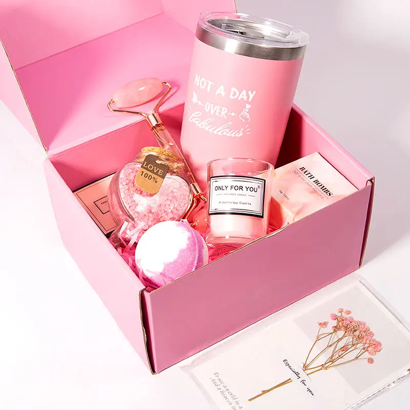 Christmas Luxury Aromatherapy Stress Relief Spa Basket Bath Spa Gift Sets For Women