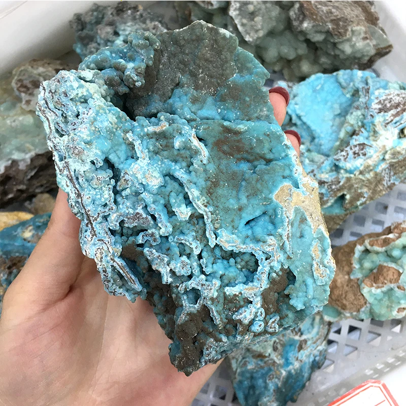 Hot Sale Nature Raw Rough Hemimorphite Mineral Samples Crystal Stone Healing for Home Decoration