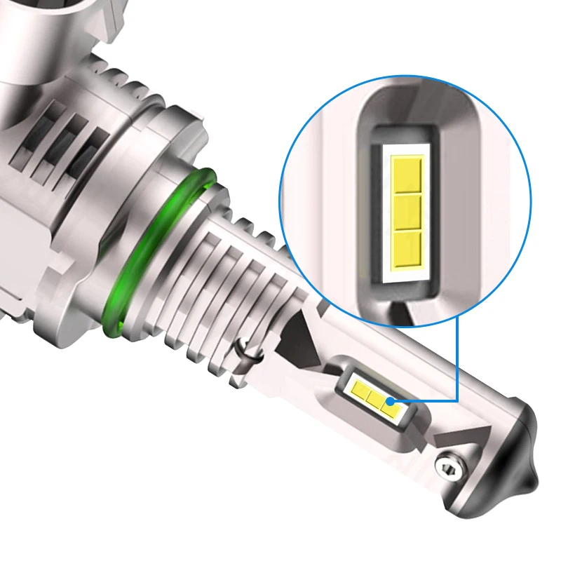 Car Headlight Bulb H4 LED H7 H8 H9 HB3 H11 LED HB4 H27 9005 9006 880 881 8000LM Extremely Bright 6000K Motor Auto Fog Lamp